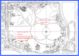 Softball Map of fields around the Washington Monument